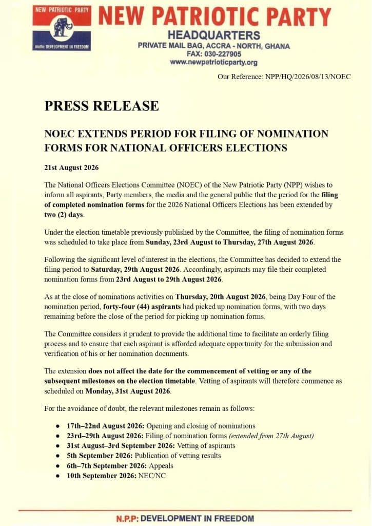National Officers Elections Committee Extends Period for Filing of Nomination Forms for National Officers Elections - image 2