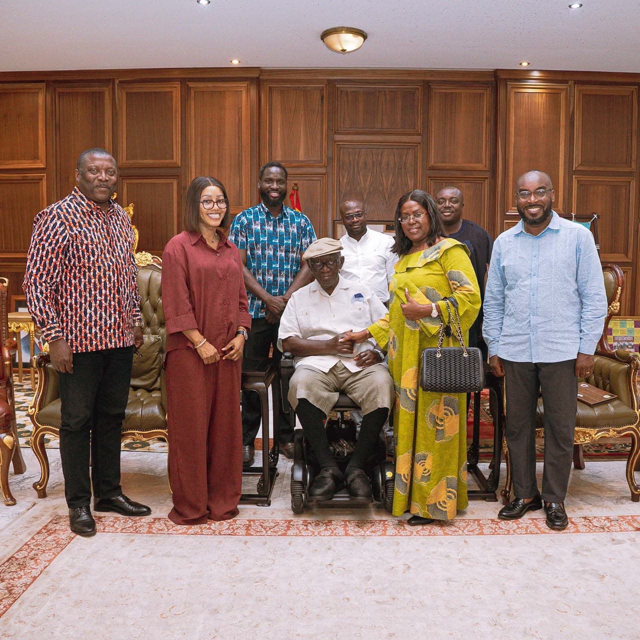 NOEC Pays Courtesy Visit to Former President Kufuor Ahead of 2026 National Delegates Conference